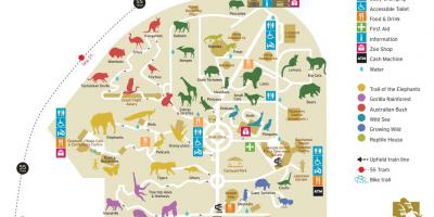 خريطة حديقة حيوان ملبورن