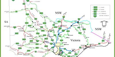 خريطة فيكتوريا أستراليا
